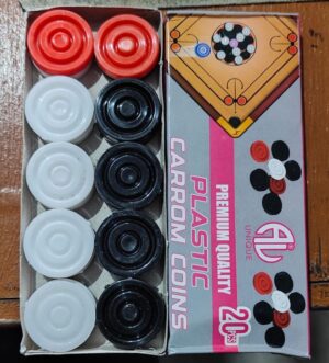 __xxx PLASTIC CARROM COIN MRP RS 50 RACK D7
