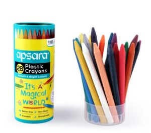 APSARA PLASTIC CRYONS 28 SHADES MRP RS 100 G2K2