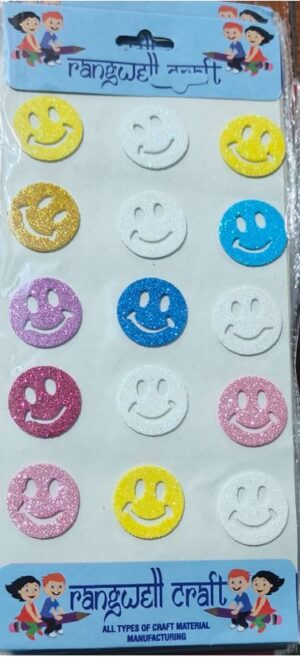 __SMILEY GLITTER STICKER MRP RS 25 (FLAIR STAND)