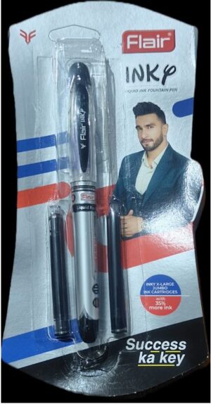 FLAIR INK P FOUNTAIN PEN BLACK MRP RS 50