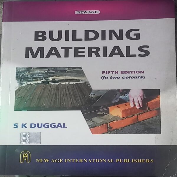 BUILDING MATERIAL S K DUGGAL 5TH EDITION NEW A3 RACK
