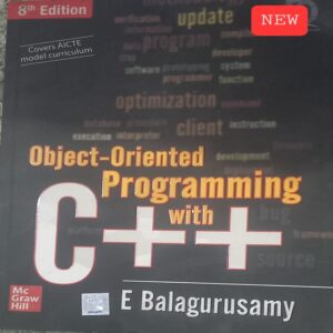 OBJECT ORIENTED PROGRAMMING IN C++ E BALAGURUSAMY NEW BOOK RACK A3 MRP 599