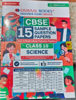 OSWAL 15 SAMPLE PAPER QUESTION PAPER SCIENCE 10TH 2026 MRP RS 449