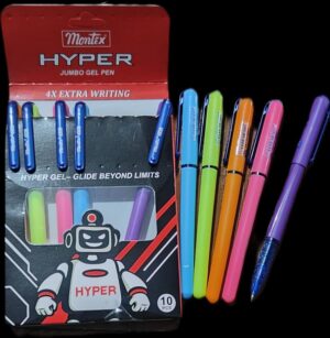 MONTEX HYPER JUMBO GEL PEN BLUE MRP RS 10 G2G3