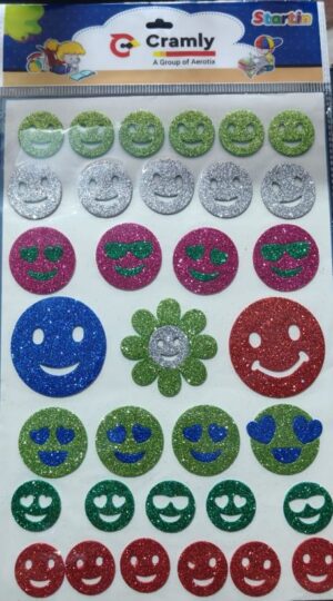 __GLITTER STICKER SMILEY MRP RS 50 (SR 60) RACK A3