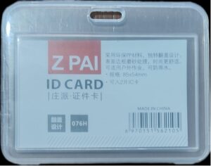 _I CARD HOLDER HORIZONTAL TRANSPARENT MRP RS 15 G2J3