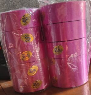 _ DARK PINK RIBBOON 1 INCH ROLL MRP RS 30 (RIBBON BOX)