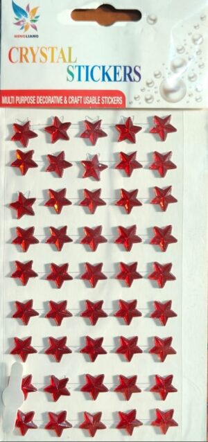 _RED STAR CRYSTAL STICKER MRP RS 30 (DOMS STAND)