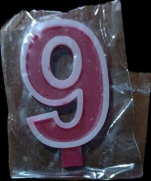 _BIRTHADAY CANDLE NO. 9 MRP RS 15 (RACK B3)