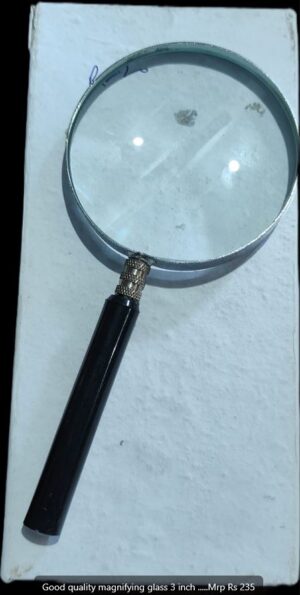 _ MAGNIFYING GLASS 3 INCH MRP RS 225 RACK A2