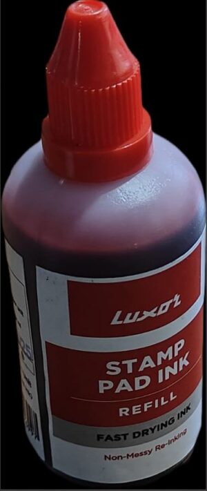 LUXOR RED STAMP PAD INK MRP RS 30.00 G2G4