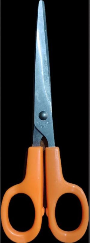 _SCISSOR 6 INCH ORANGE HANDLE MRP RS 45 G2L2