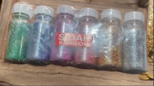 _SIDAK GLITTER TUBES COLOR SET OF MRP RS 120