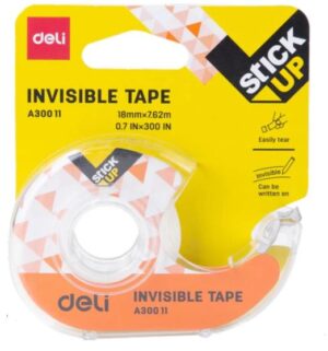 DELI INVISIBLE TAPE / CURRENCY TAPE WITH DISPENSER MRP RS 85 G2L3