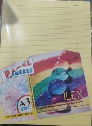 ILEX A3 SIZE SINGLE COLOR ASSIGNMENT SHEETS PKT MRP RS 150 G3K4