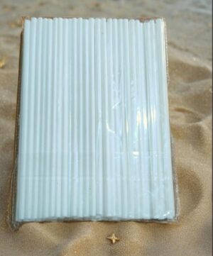 _WHITE PLASTIC STRAW PKT MRP 150 PKT RACK A4