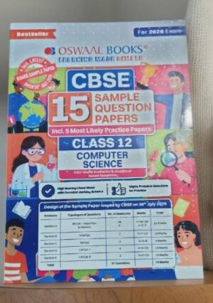 OSWAL 15 SAMPLE PAPERS CLASS 12TH COMPUTERS MRP RS 399