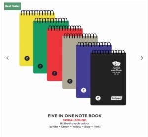 NEELGAGAN SPIRAL NOTEBOOK NO.2 (THICK) MRP RS 21 G2K3