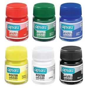 APSARA POSTER COLOR6 SHADES MRP RS 100 G2I2