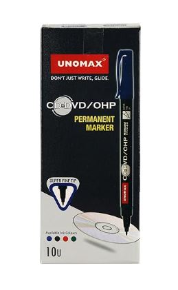 UNOMAX CD MARKER BLACK MRP RS 10 G2J2