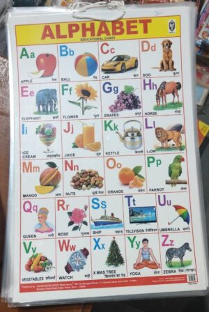 LAMINATED CHART ALPHABET 12 X18 MRP 60 G2K4
