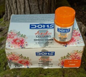 DOMS ACRYLIC / FABRIC COLOR ORANGE MRP RS 25 G2M2