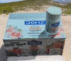 DOMS ACRYLIC / FABRIC COLOR WHITE MRP RS 25 G2M2