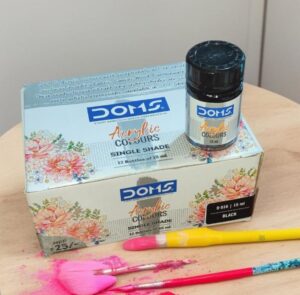 DOMS ACRYLIC / FABRIC COLOR BLACK MRP RS 25 G2M2