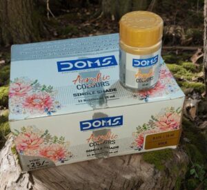 DOMS ACRYLIC / FABRIC COLOR GOLD MRP RS 25 G2M2