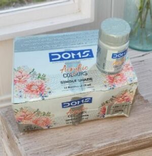 DOMS ACRYLIC / FABRIC COLOR SILVER MRP RS 25 G2M2