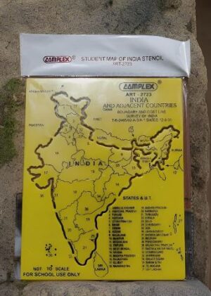 COMPLEX INDIA MAP STENCIL MRP RS 45 G2L1