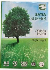 A4 RIM SATIA SUPERB 70 GSM MRP RS 330 (ONLY LOCAL DELIVERIES)