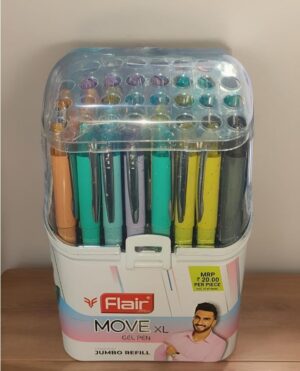 FLAIR MOVE XL GEL PEN STAND OF 30 PCS MRP RS 600 G2F4