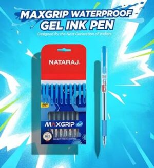NATRAJ MAXGRIP GEL PEN BLUE MRP RS 10 G2F4