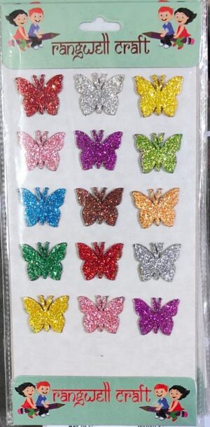 _GLITTER STICKER BUTTERFLY RS 25 (FLAIR STAND)