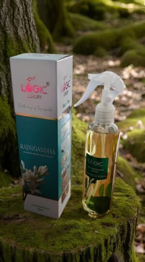 _ LOGIC LUXURY AIR FRESHNER RAJNIGANDHA MRP RS 180 (RACK B3)