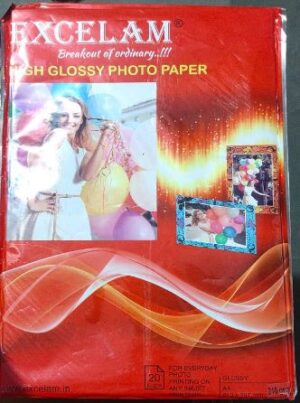 EXCELAM PHOTO PAPER 210 GSM 20 SHEETS PKT MRP RS 150 G2H3
