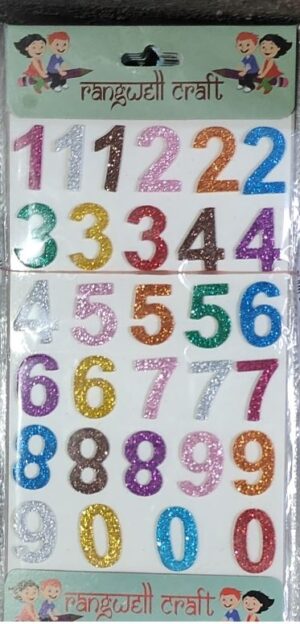 _GLITTER 1 2 3 STICKER MRP RS 25 (FLAIR STAND)