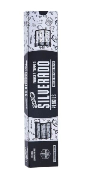 SKOODLE SILVER ADO RUBBER TIP PENCIL MRP RS 6