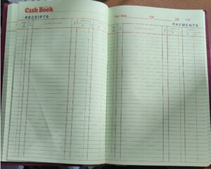 SAREEN CASH BOOK NO. 6 CANVAS BINDING MRP RS 1300 G3M3
