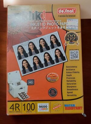 DESMAT PHOTO PAPER 180 GSM 4 X 6 PKT MRP RS 175 G2H3