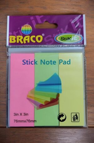 BRACO STICKY NOTES 3 LEAF MRP RS 50 G2J2