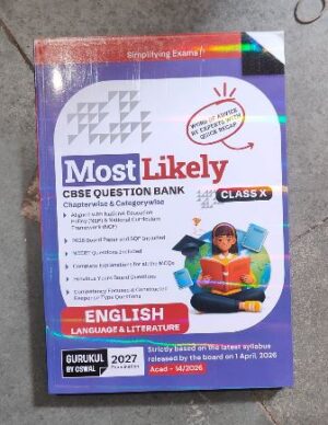 Cover of 'Most Likely' CBSE Question Bank Class X – English Language & Literature; shows a girl reading with books and a colorful background