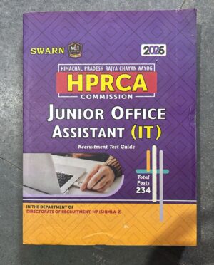 _SWARN HPRCA COMISSION JUNIOR OFFICE ASSISTANT (IT) MRP RS 699