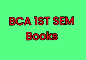 BCA 1ST SEM