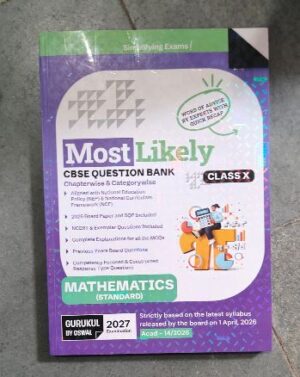 Mathematics standard Class X CBSE question bank cover titled 'Most Likely' with a purple-green design and Oswal branding.