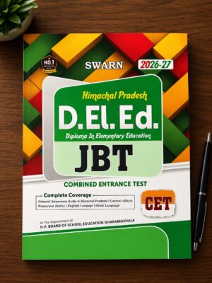 Bright, colorful book cover for D.El.Ed. JBT CET (Combined Entrance Test) in Himachal Pradesh, 2026-27 edition.