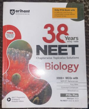 _ARIHANT 38 YEARS NEET CHAPTERWISE TOPICS SOLUCTIONS BIOLOGY MRP RS 445