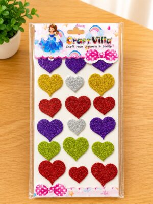 _GLITTER STICKER HEART MRP 25(FLAIR STAND)