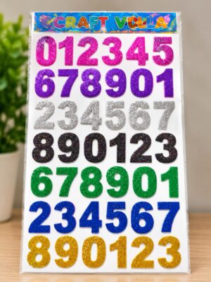 _GLITTER STICKER 1 2 3 MRP RS 30